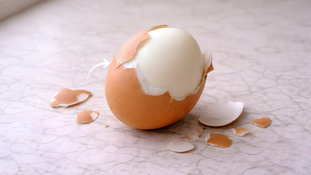 Vos œufs durs se déchirent quand vous les écalez ? Leur fraîcheur peut expliquer pourquoi la coquille colle autant au blanc